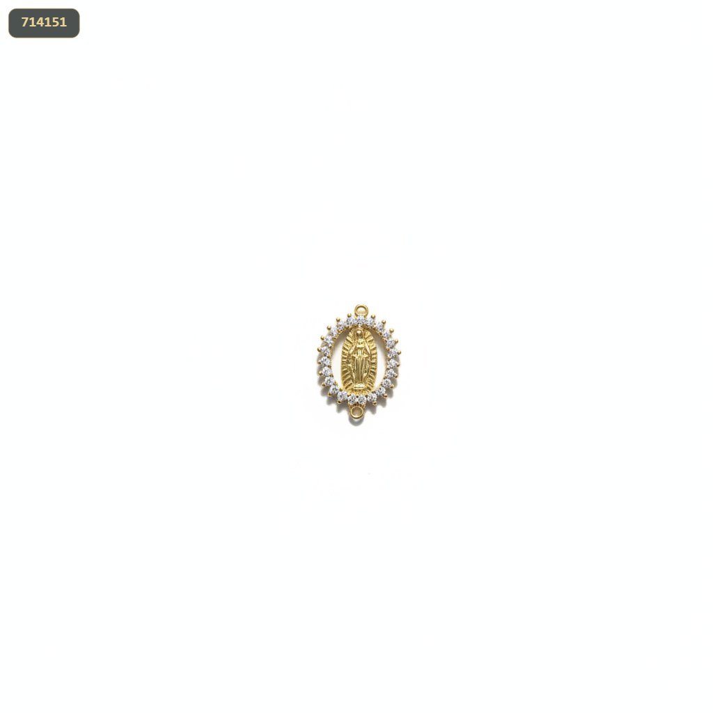 Separador Medalla Milagrosa Borde Z. Cristal Lt 14*20MM - fondo blanco