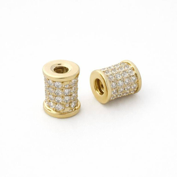 Pasantes Cilindrico Microzircones 5*7MM