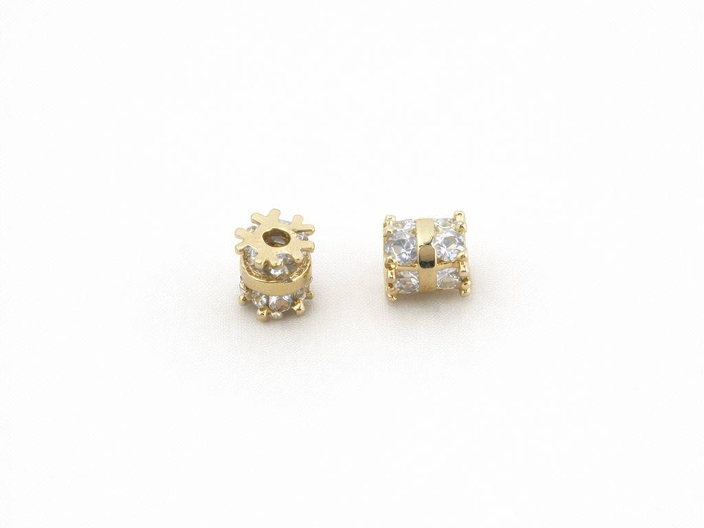 Pasante Cilindrico Microzircones 6*7MM