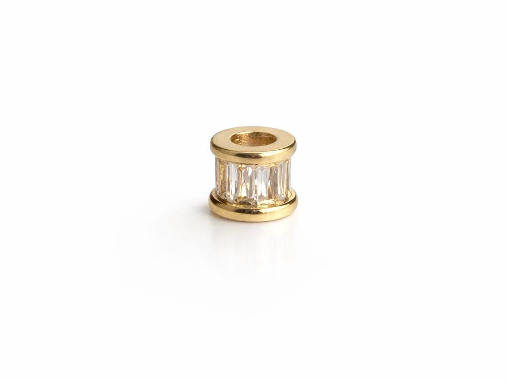 Pasante Cilindrico Microzircon Bage 6*5MM