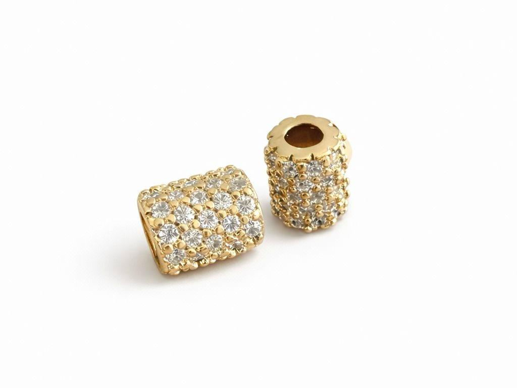 Pasante Cilindrico Microzircon 7*9MM