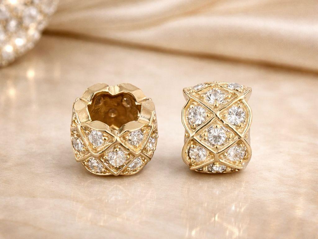 Pasante Cilindrico Microzircones 8*6MM