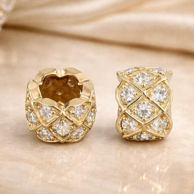 Pasante Cilindrico Microzircones 8*6MM
