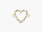 Separador Corazon con Zircones Cristal