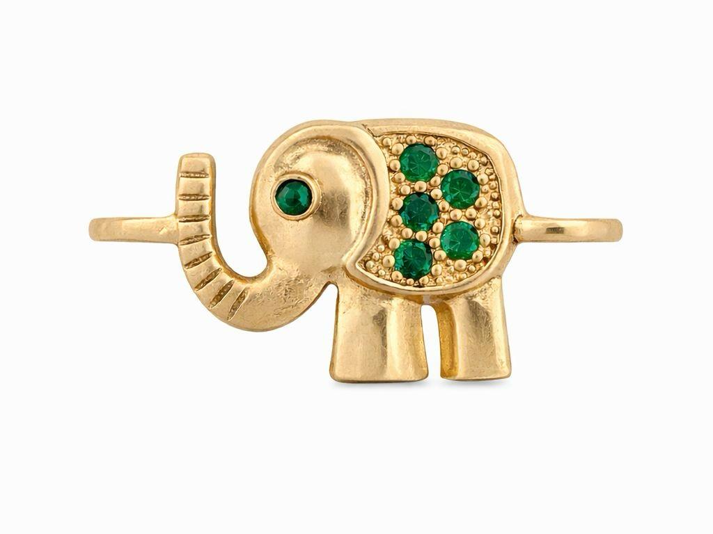 Separador Elefante 14*7MM Esmeraldas