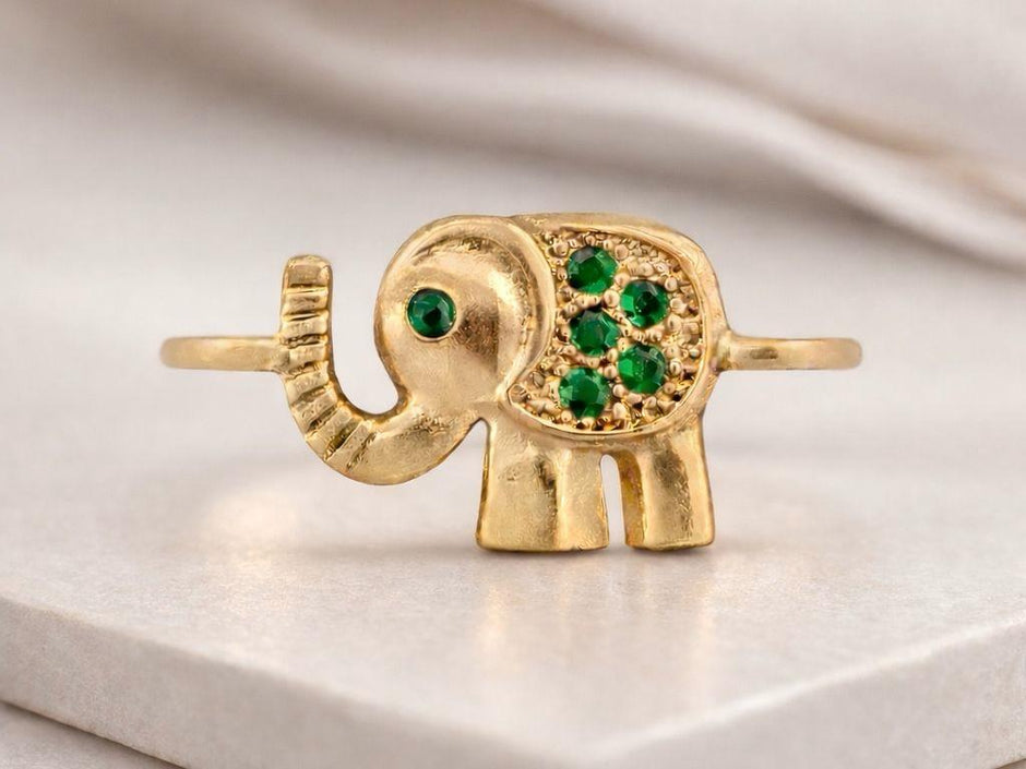 Separador Elefante 14*7MM Esmeraldas