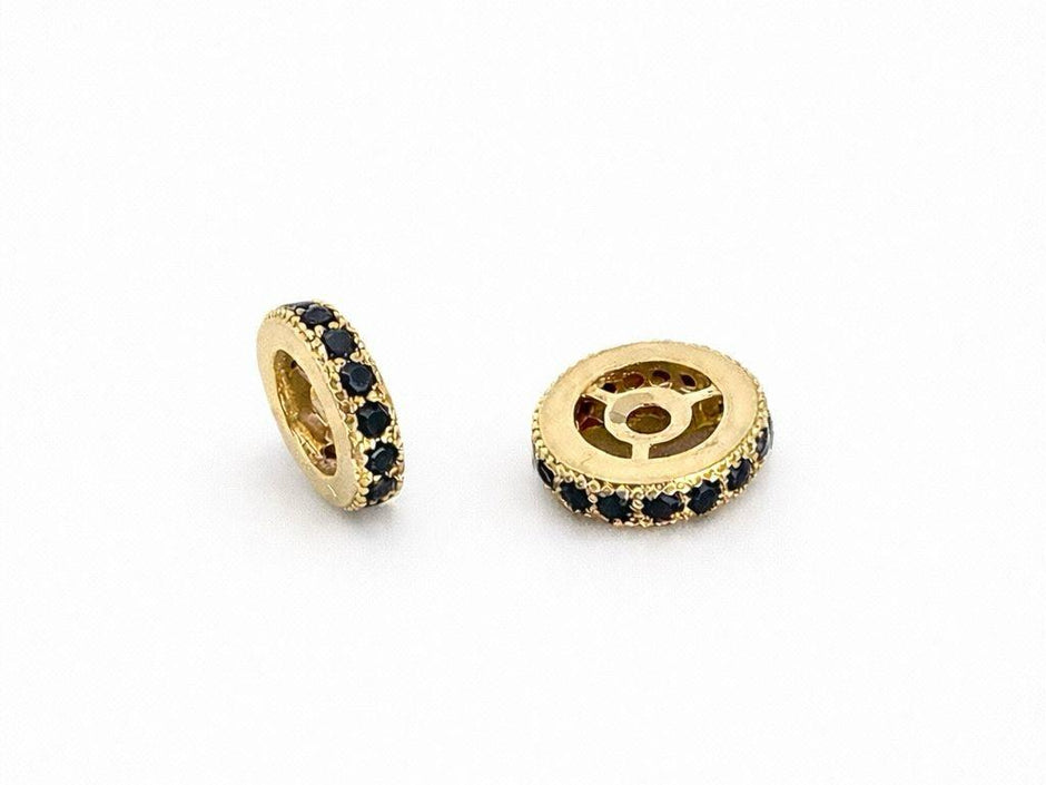 Pasante Cilindrico Microzircones 9MM