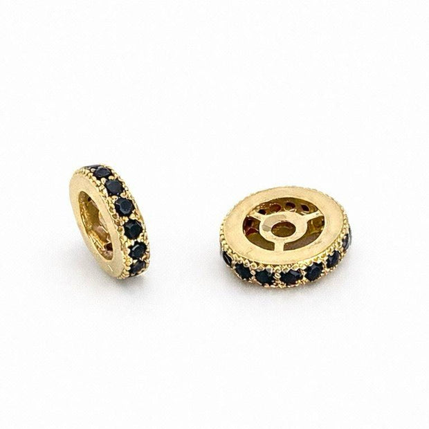 Pasante Cilindrico Microzircones 9MM