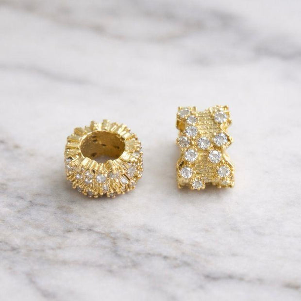 Pasante Cilindrico Microzircones 8*6MM