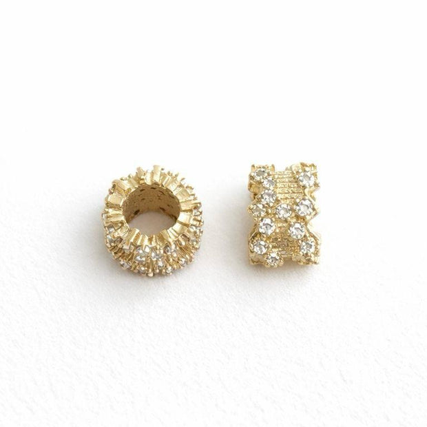 Pasante Cilindrico Microzircones 8*6MM