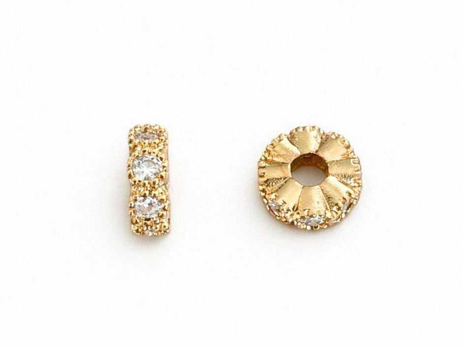 Pasante Cilindrico Microzircones 8MM
