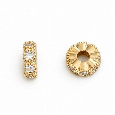Pasante Cilindrico Microzircones 8MM