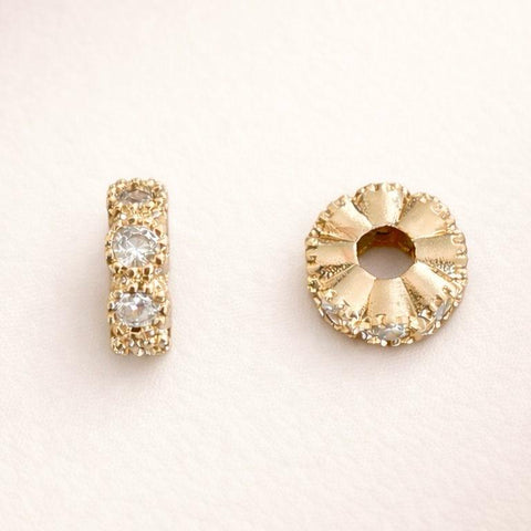 Pasante Cilindrico Microzircones 8MM